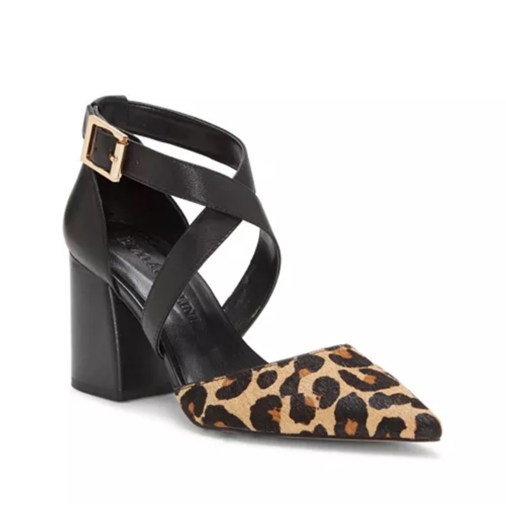 Enzo Angiolini Leopard Print Women's Block Heel